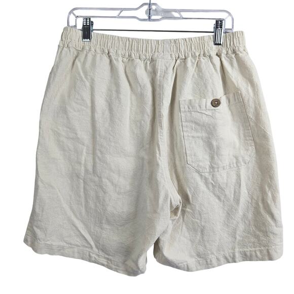 Hemp Cotton On Unisex Size Large Natural Pull On Shorts Pockets Mock Fly  #753 - Picture 2 of 9